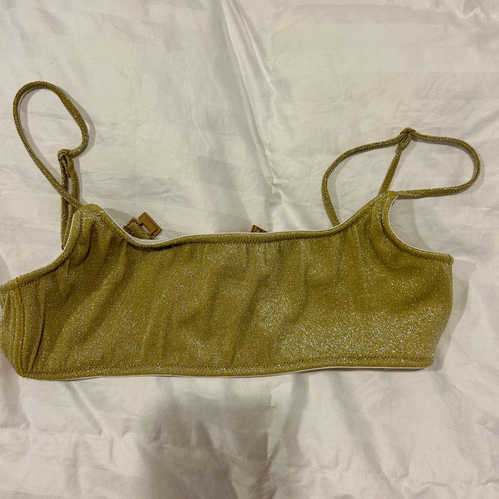 Gold Tringl Bikini Set